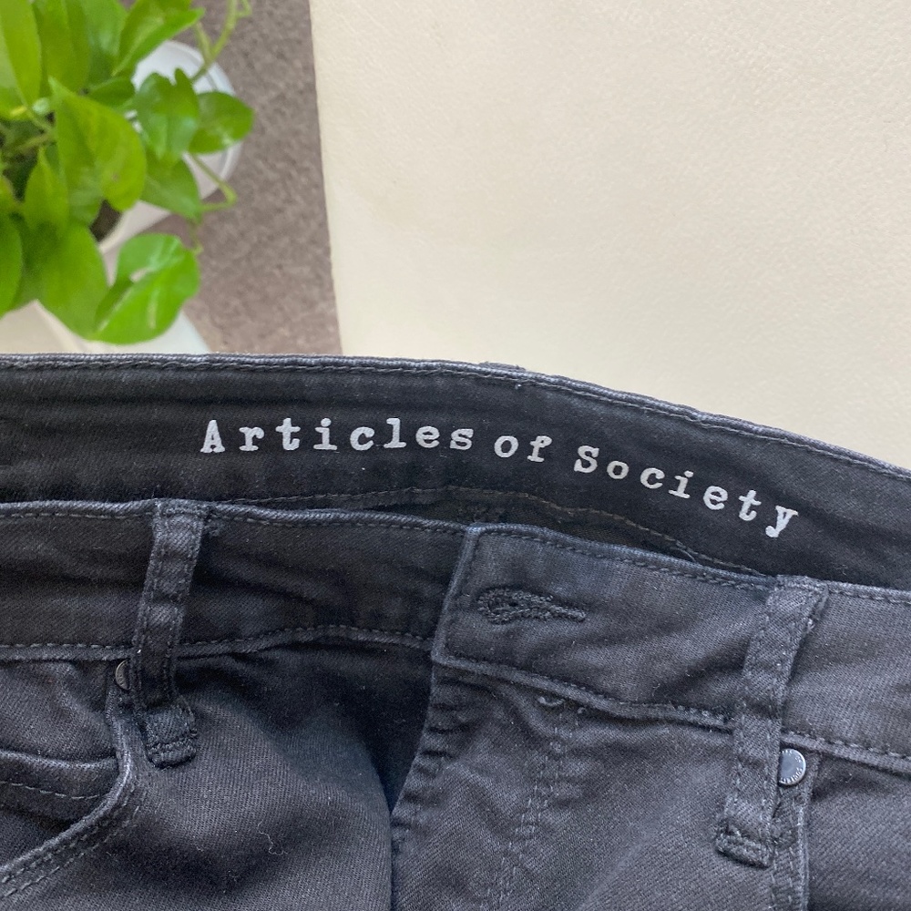 ARTICLES OF SOCIETY BLACK SKINNY JEANS